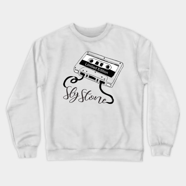 Sly Stone - Limitied Cassette Crewneck Sweatshirt by blooddragonbest